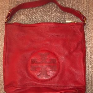 Tory Burch Large Red Bucket Bag